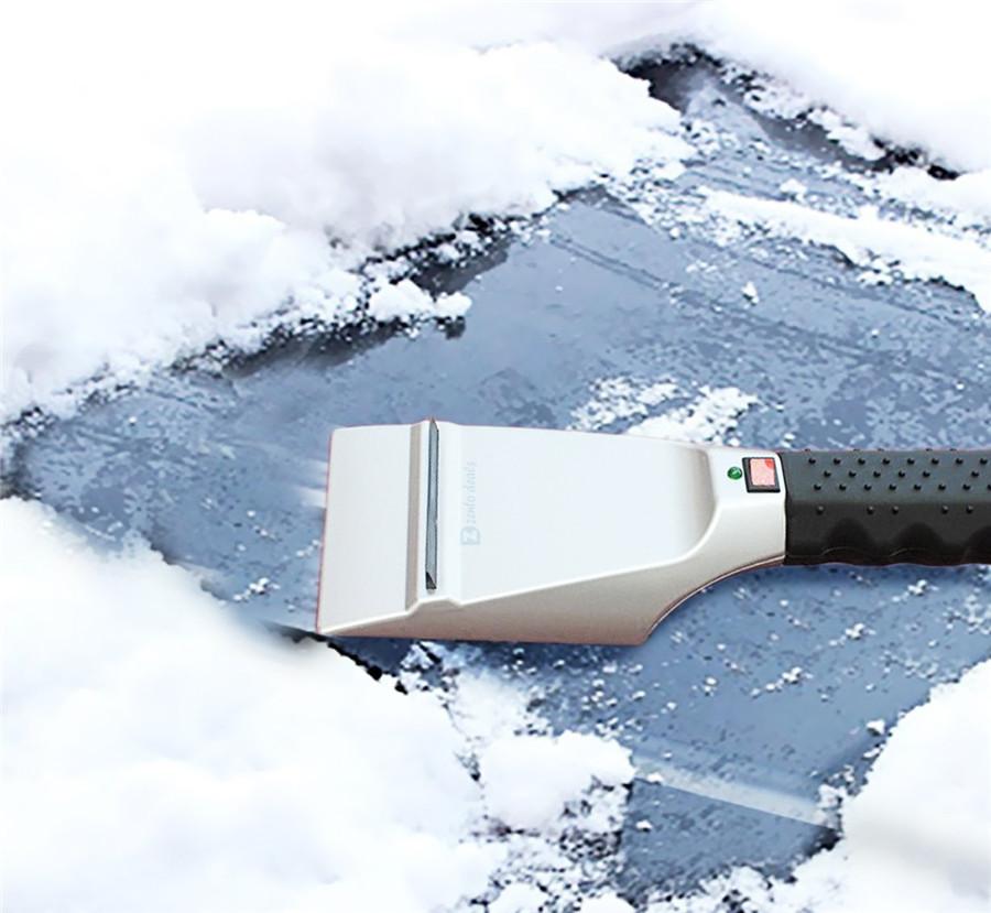 12В Подогреваемая Автомобильная Зимняя Греющая Снег Лед Щетка Лопата Электрический Скребок для Снега и Льда