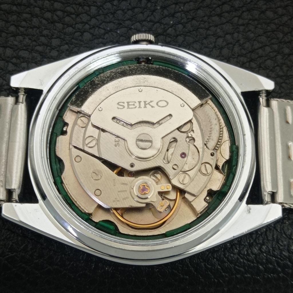 ЯПОНСКИЕ ВИНТАЖНЫЕ ОТРЕМОНТИРОВАННЫЕ МУЖСКИЕ АВТОМАТИЧЕСКИЕ ЧАСЫ SEIKO 6309A ЧЕРНЫЙ ЦИФЕРБЛАТ a442755-1