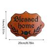 1pc Blessed Home Wooden Wall Art - Farmhouse Style Living Room Bedroom Decor, Thoughtful Housewarming Wedding Gift Sign