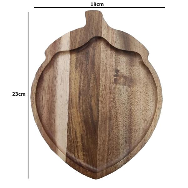 Dishes Plates Customized Wood Service Tray Plate Wooden Coffee Snack Fruit Tea Cake Plate for Home Display Tray