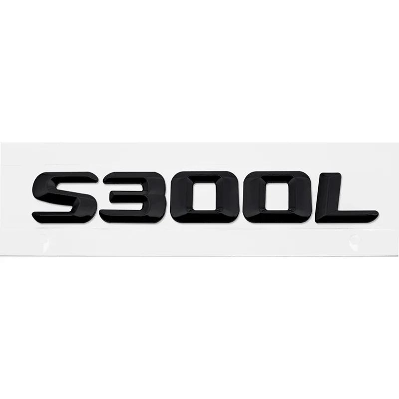 Alloy ABS Car Number Letters Sticker Rear Trunk Badge Decals for Mercedes Benz S300L S320L S400L S500L S600L Emblem Accessories AB1