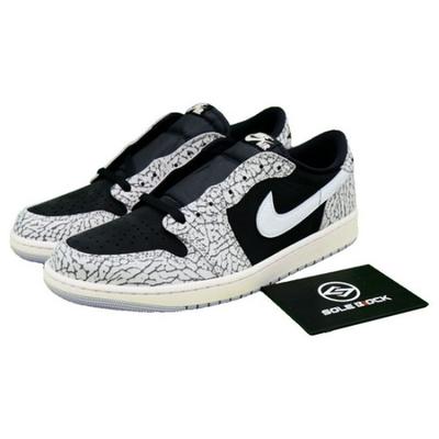 Кроссовки Air 1 Retro Low OG, черные цементные CZ0790-001