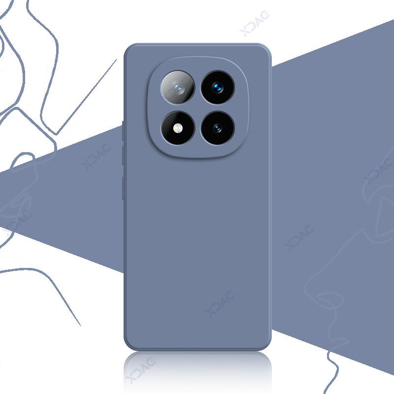 Чехлы для телефонов Redmi Note 14 Pro Plus 5G Мягкий квадратный жидкий силиконовый чехол-накладка RedmiNote14ProPlus Anti-fall Coque Bag