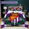 Real Valladolid Pattern Bedding uilt Set uilt Cover Pillowcase Home Decoration Birthday Gift (1 * duvet cover + 2 * pillowcase without core)