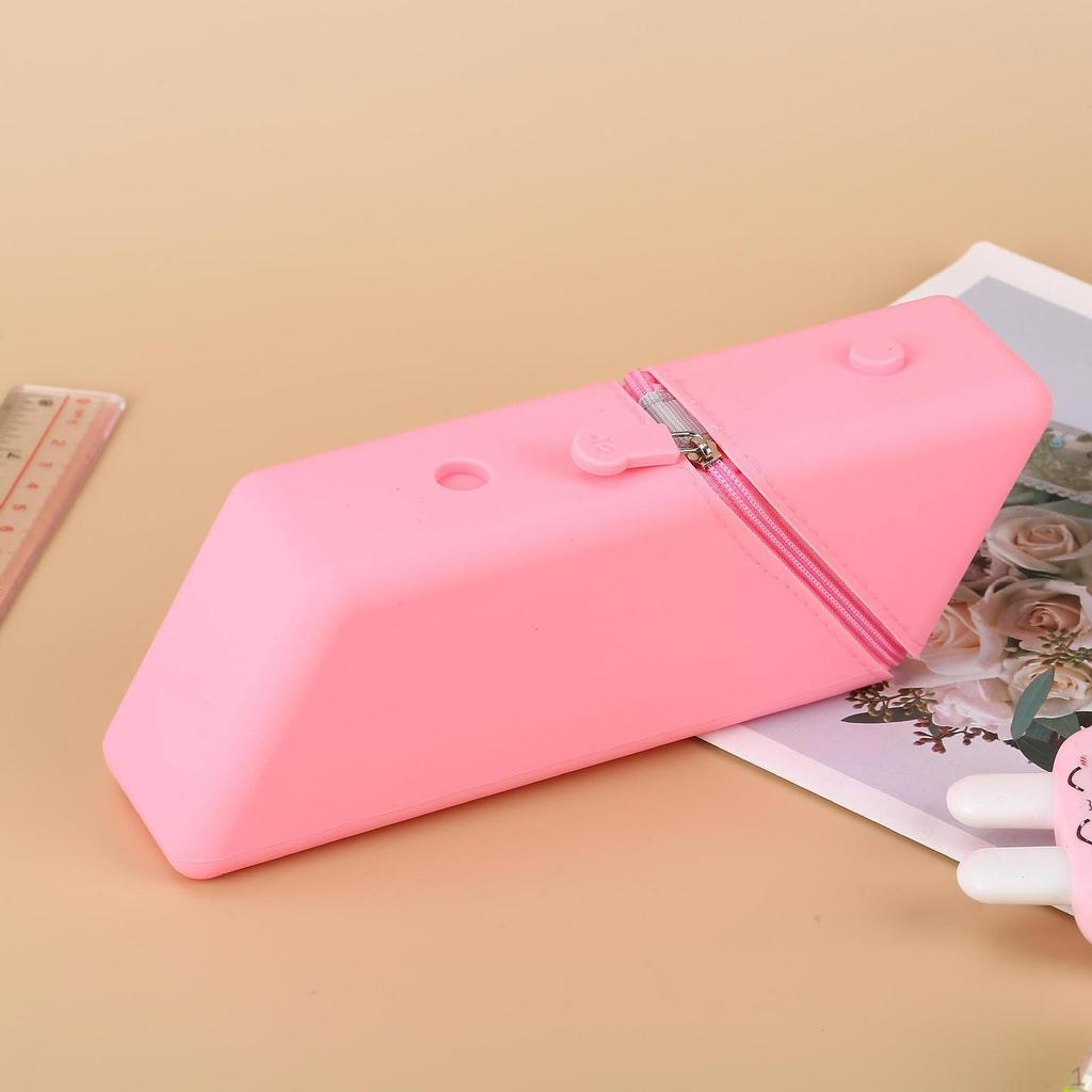 Silicone Pen Holder Desk Organizer Pencil Pouch for Child Home