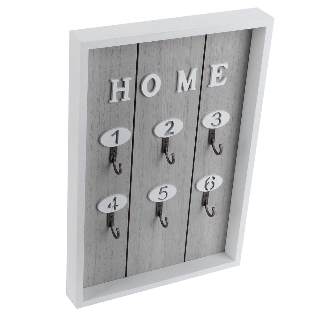 WallMounted Key Rack Wooden Key Organizer Hanger Decorative Key Hanging Holder Decor