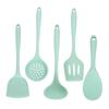 Набор из 5 кухонных лопаток и ложек Nordic Green Silicone с антипригарным покрытием