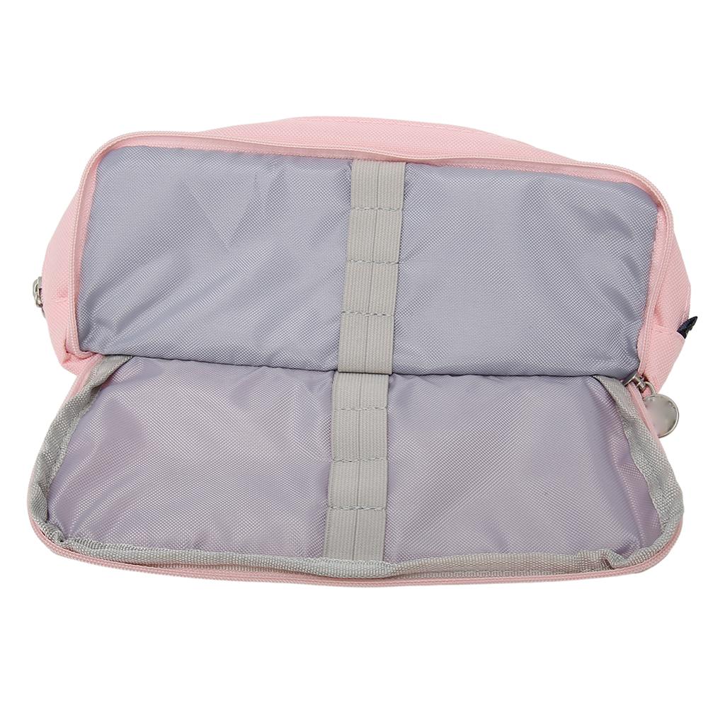 Пенал для ручек с 3 отделениями, холщовый, портативный, большой емкости, для мальчиков и девочек, для школы