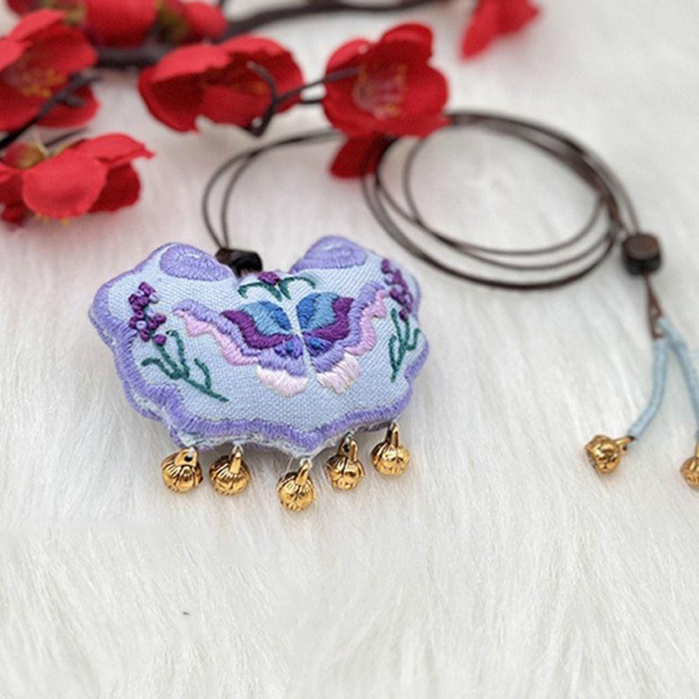 Handmade Embroidered Lucky Bag DIY Kits Hand-stitched Embroidery Set  Beginner