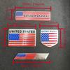 1 шт. Наклейка на автомобиль из алюминиевого сплава с логотипом флага США, металлическая наклейка на мотоцикл, наклейка для украшения кузова автомобиля