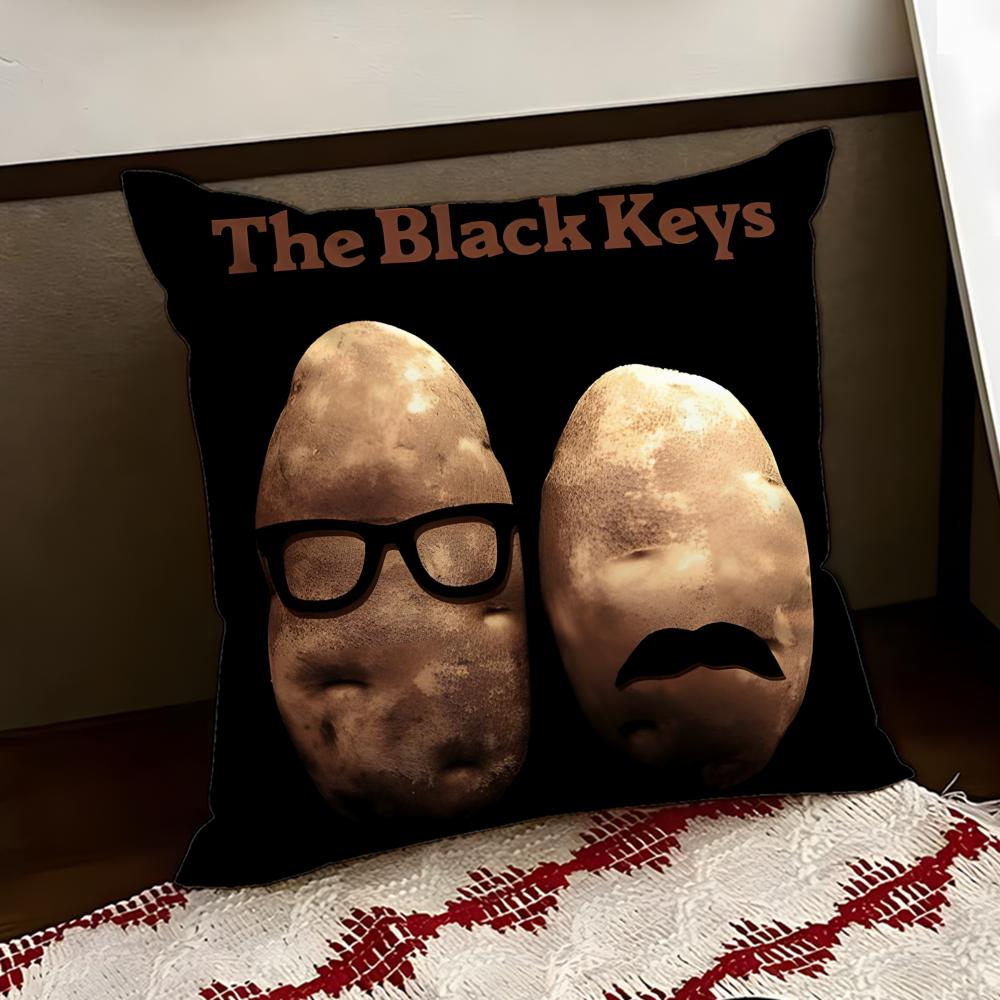 Подушка с принтом группы The Black Keys, двусторонняя, мягкая, прочная, для дома, автомобиля, многоцелевая, для ежедневного комфорта
