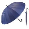 Waterfront Long Umbrella Umbrella LESS IS MORE Series Thunder 20 Night Navy 70cm Performance That Can Withstand the Harsh Wind and Snow of Toyama