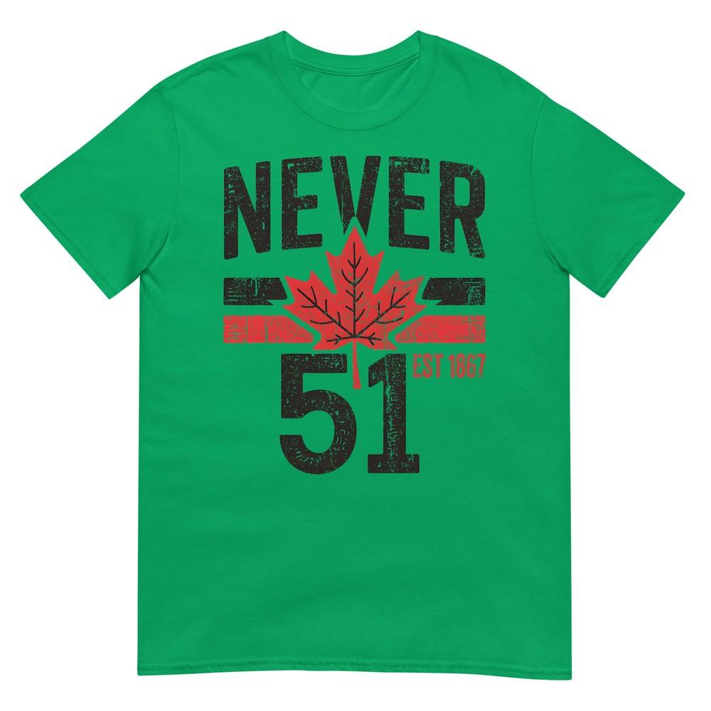 Never 51 Canada Is Not For Sale Est 1867 Proud Canadian Tshirt