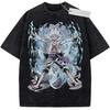 Unisex Washed Purple Vintage T  Shirt One Piece Luffy Sun God High  Quality Fabric for Home Leisure Travel Shopping
