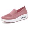 Spring Summer Women Casual Sneakers Fashion Breathable Knitted Mesh Flat Walking Shoes 2025 New Chunky Gym Swing Female Footwear