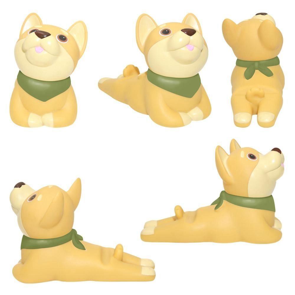 Мультяшный держатель для телефона в виде животного Милый держатель-декор с собакой Креативный ленивый держатель для телефона Настольные украшения