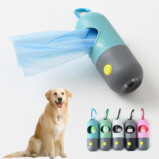 1 Set Pet Poop Bag High Durability Compact Size Hanging Hook Design Carry