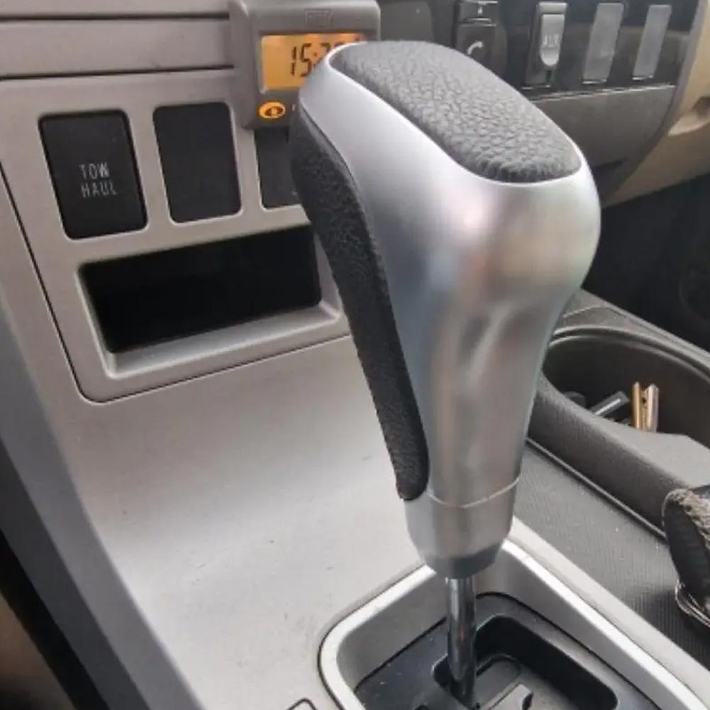Superior Quality Leather Shift Knob for For TOYOTA For 4RUNNER and For TUNDRA Durable and Stylish Black Silver