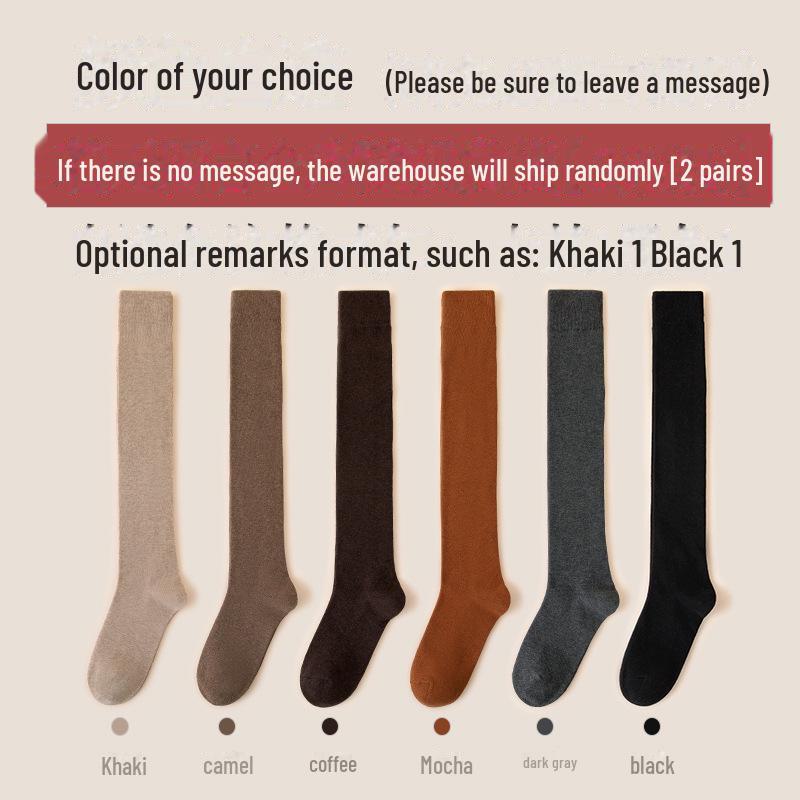 Длинные женские носки из чистого хлопка: Выше колена, черные спортивные, весна и осень, стили JK