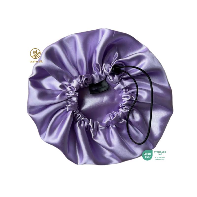New Design Women's Mulberry Silk Sleep Cap Soft Eco-Friendly Adjustable Silk Bonnet Silk nightcap Price