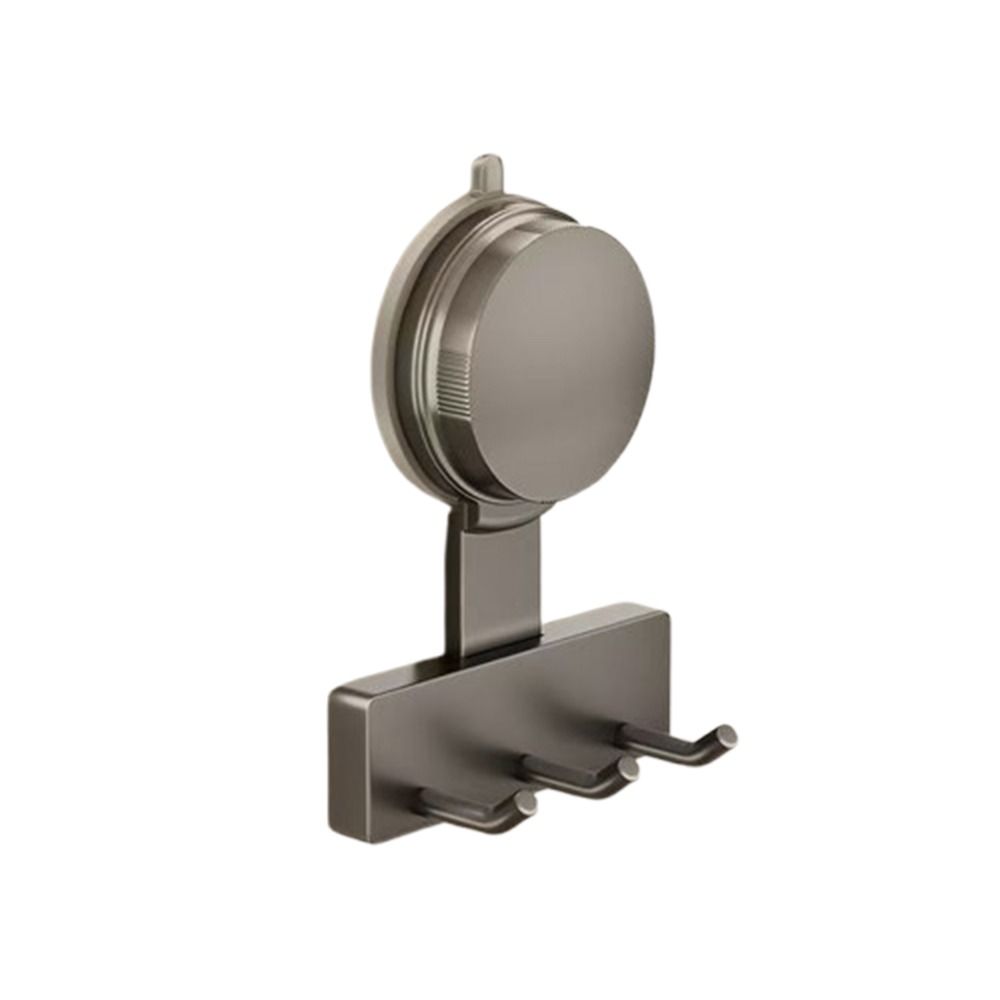 With 3/5 Hooks Suction Cup Hooks Reusable Universal Hook No-Punch Hangers  Behind The Door