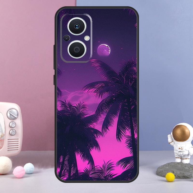 Фиолетовый эстетичный чехол для OPPO Reno 11 F 12F 13F 14F 10 12 13 14 Pro 7 8 Lite OPPO Find X9 X6 X5 X8 Pro Чехол