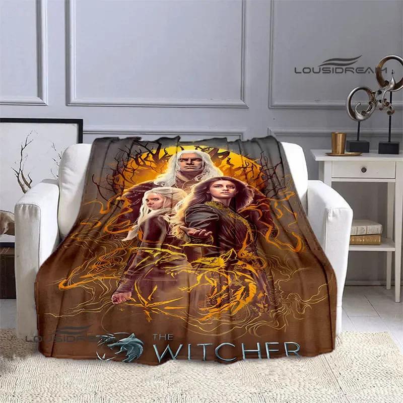 W-Witcher game Printing blanket Flange Warm blanket picnic blanket Home travel blanket bed linings Birthday Gift  picnic blanket