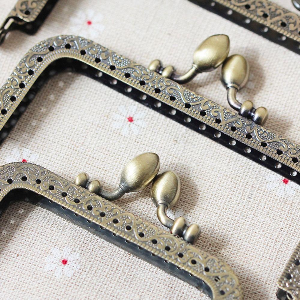 Винтажная застежка для кошелька, рамка для сумки, фурнитура для кошелька, рамка для мини-кошелька, застежка для поцелуя, изготовление сумок