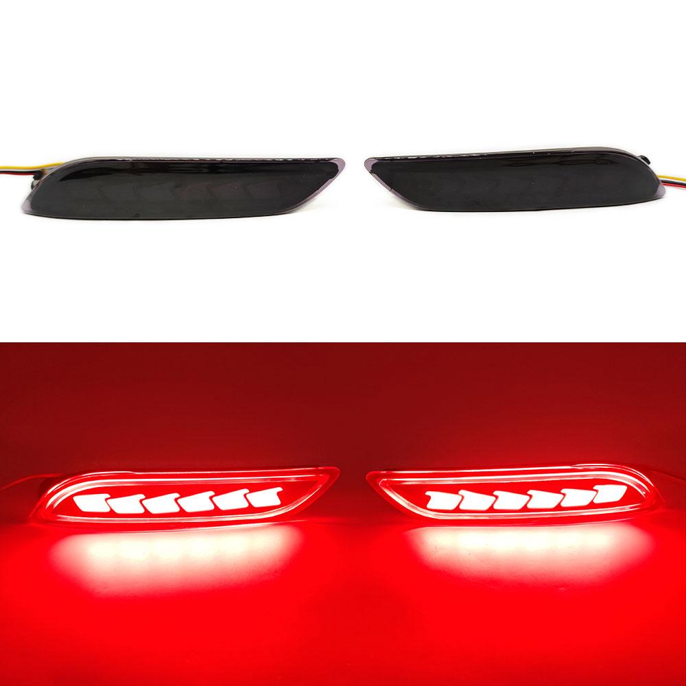 LED Rear bumper reflector light tail brake light fog lamp Dynamic Turn Signal For Toyota Camry2018 2024