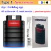 Thinkdiag Горячая версия OBD2 Автомобильные диагностические инструменты С полной системой 16 сбросов 1 год бесплатно OBD2 Сканер PK X431 iDiag Easydiag 3.0