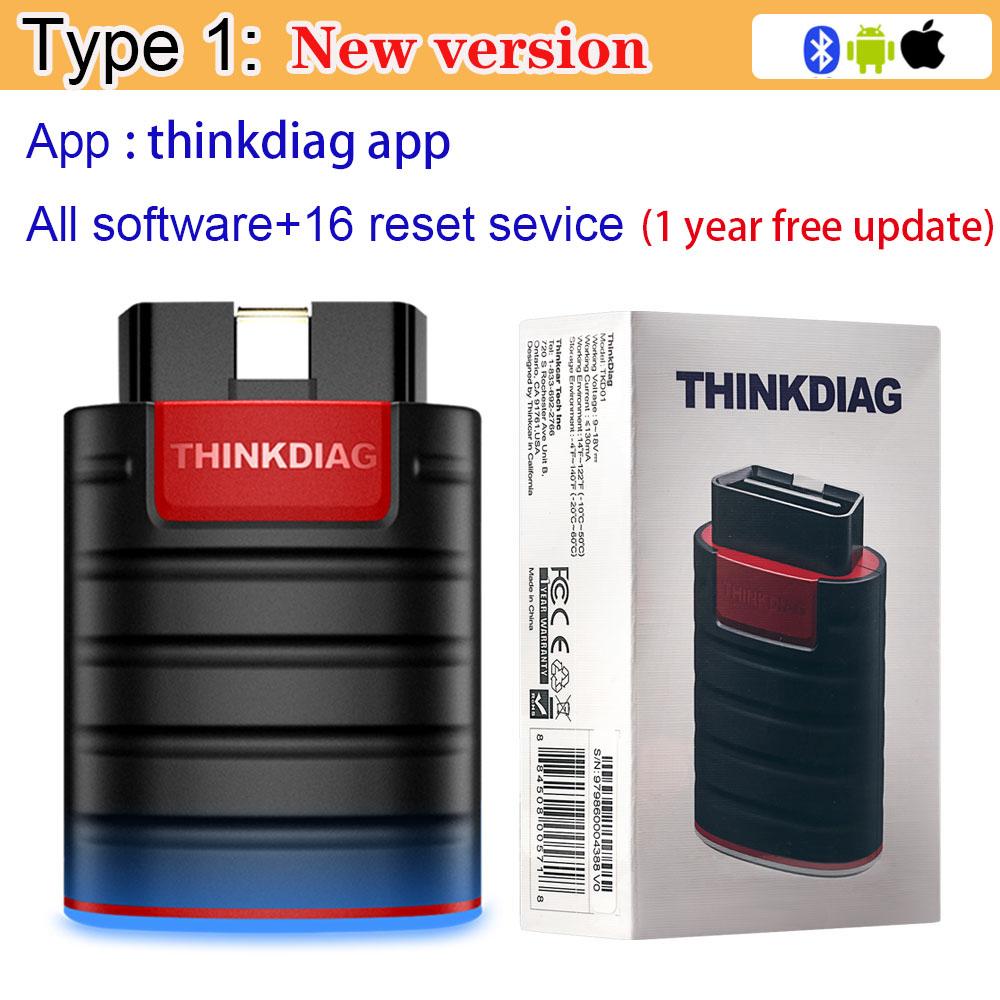 Thinkdiag Горячая версия OBD2 Автомобильные диагностические инструменты С полной системой 16 сбросов 1 год бесплатно OBD2 Сканер PK X431 iDiag Easydiag 3.0