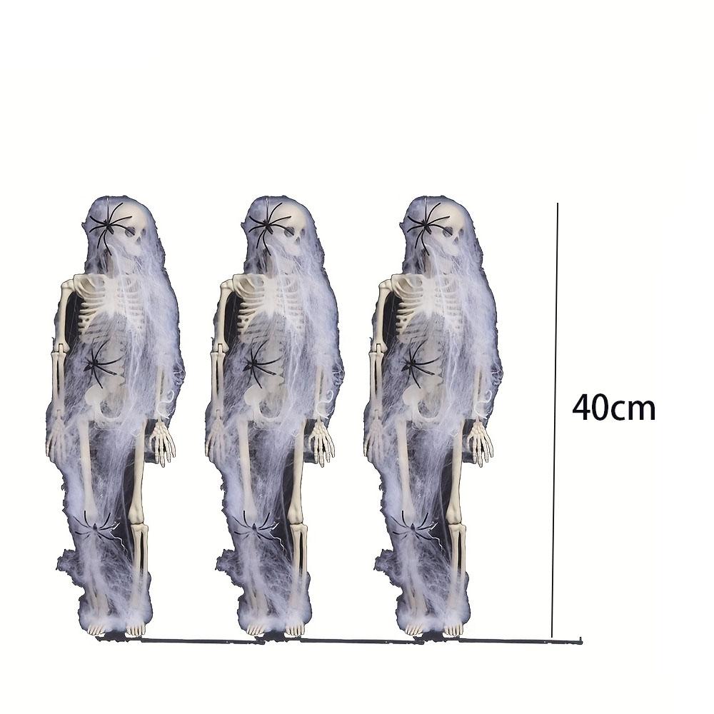 Horror Halloween Decoration Black Gauze Artificial Spider Web For Haunted Halloween Party Home Decor Scary Skeleton Frame