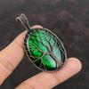 Tree Of Life Green Fire Labradorite Pendant Copper Wire Wrapped Pendant Handmade Gemstone Pendant Copper Wire Wrapped Jewelry Gift For Women