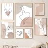 Abstract Figure Lovers Canvas Painting Wall Art Bohemia Modern Line Poster and Print Minimalist Picture Home Interior Room Decor