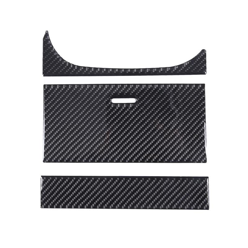 For Jaguar F-Type 2013-2024 Soft Carbon Fiber Car Central Control Water Cup Swtich Panel Decorative Trim Sticker Car Accessories