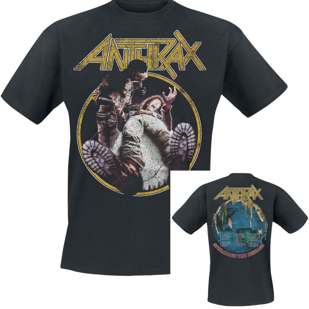 2026 Anthrax T-Shirt Men Women Metal Rock Band Graphic Tee 100% Cotton Summer Streetwear Top