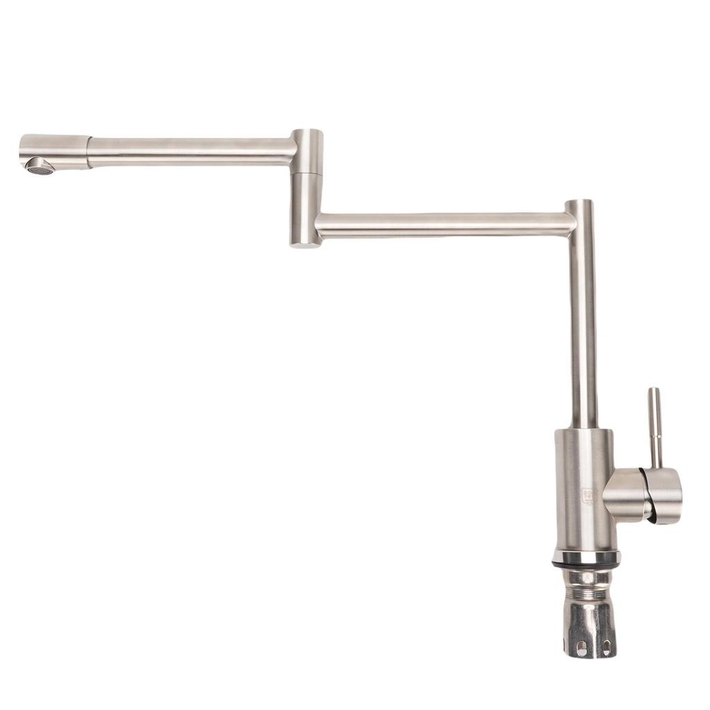 Pot Filler Folding Faucet Foldable Swing Arm Stove Pot Filling Kitchen Faucet 304 Stainless Steel