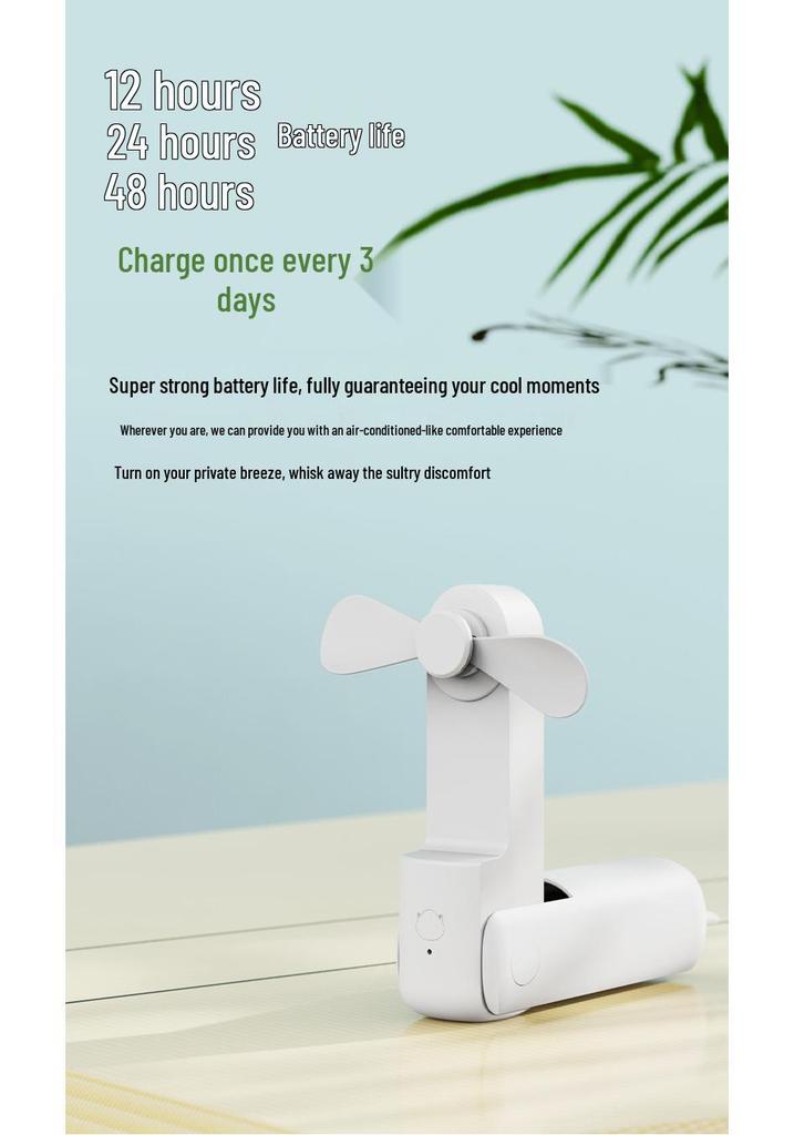 Best-Selling Multi-functional Portable Fan & Power Bank - Compact Handheld Cooling Solution and Smart Gift