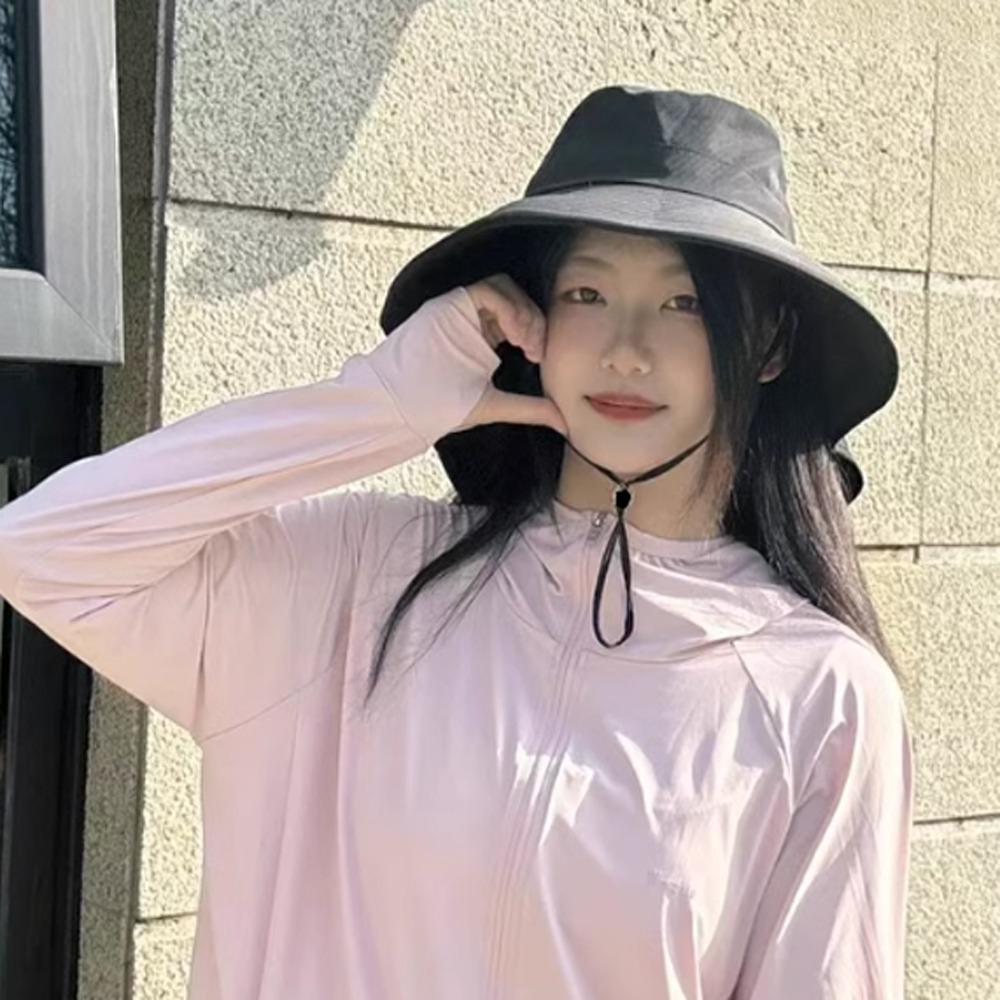 Anti-UV Wide Brim Sun Hat Foldable Women Bucket Hats Adjustable Sun Protection Hat  Safari Cap