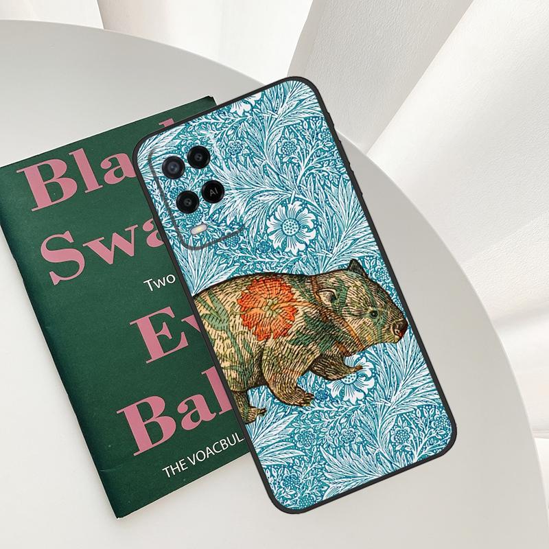 Милый чехол для малыша-вомбата для Oppo A54 A74 A94 A54S A57S A15 A16 A17 A52 A72 A76 A96 A58 A78 A98 A77 A5 A9