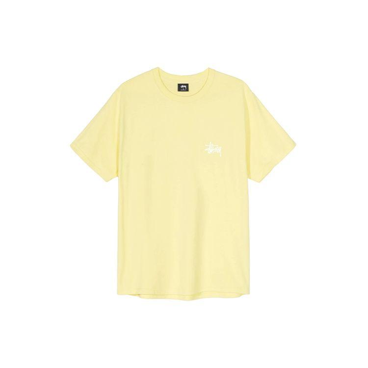 Stussy Классическая базовая футболка с принтом, короткий рукав, унисекс, топ, черный 1904257-1