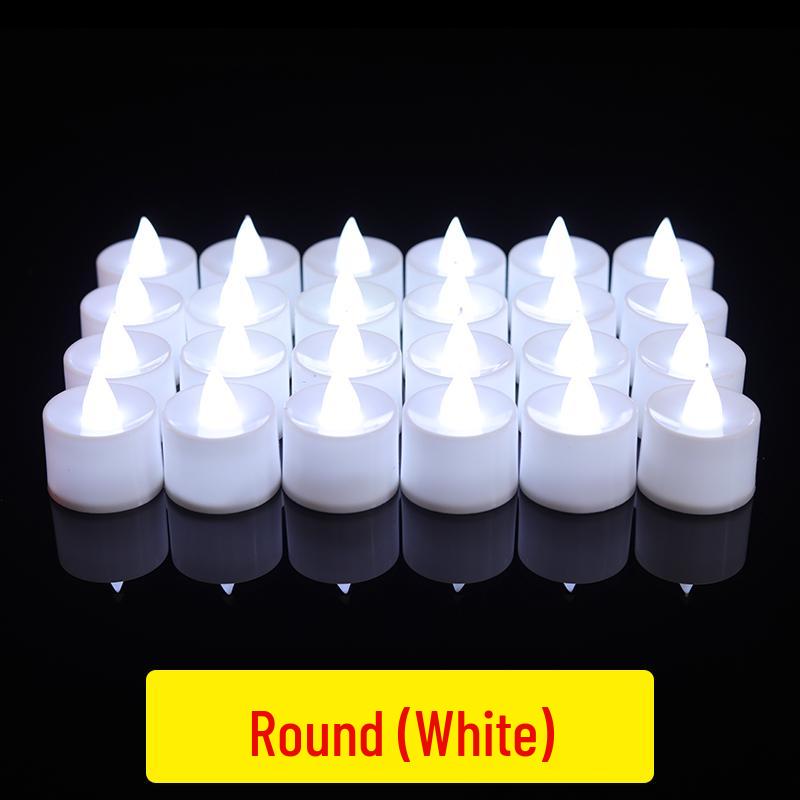 Electronic Candle Lights for Romantic Ambiance: Ideal for Proposals, Birthdays, and Confessions or as Buddhist Blessing Candles.