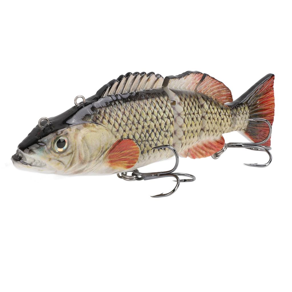 Электронная рыболовная приманка, перезаряжаемая, многосоставная, реалистичная, самоплавающая, со светодиодом