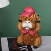 Handmad Cartoon Cow Ornament Resin Animal Action Figure Highland Cow Decor  Kids Birthday Gift
