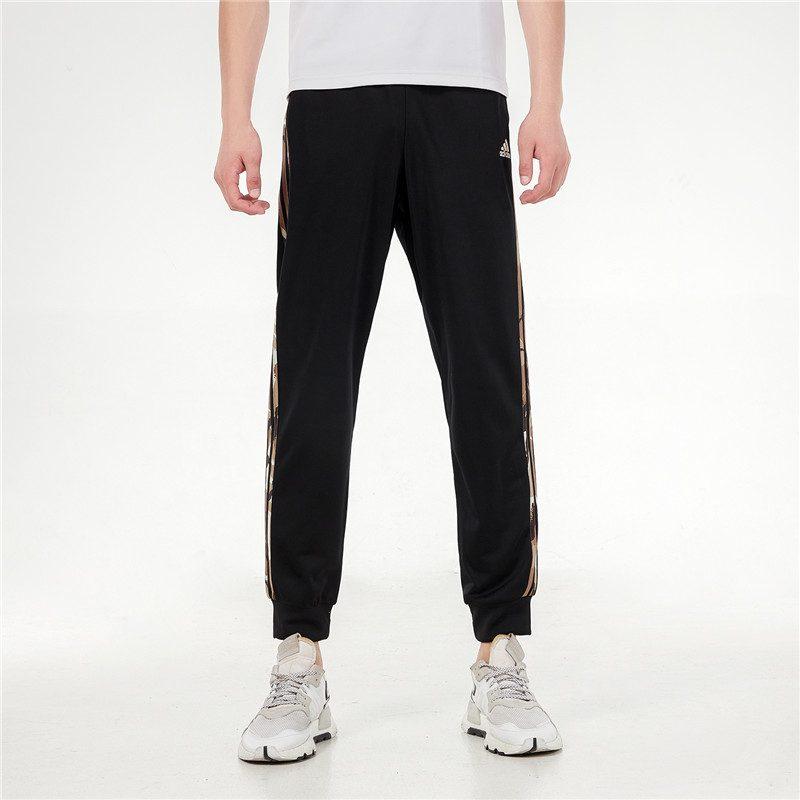 adidas Трикотажные штаны мужские черные H48439