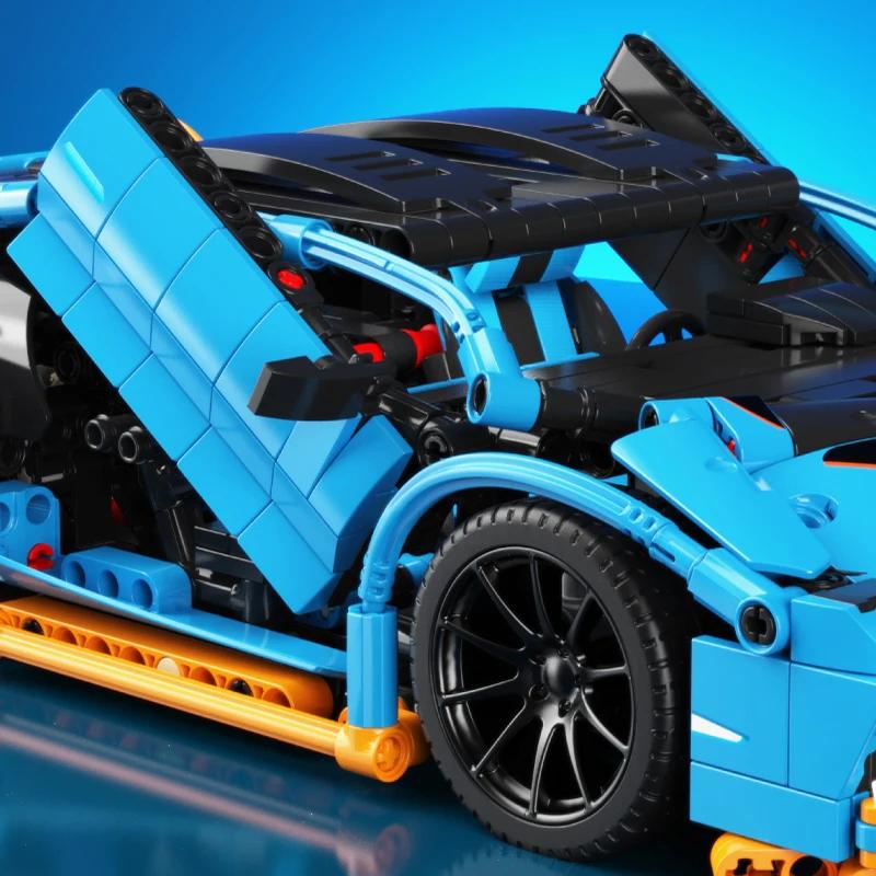 1261PCS Технический 1:14 супер спортивных машинок строительные блоки MOC City Speed Vehicle Соберите кирпичи игрушки для детей мальчиков без коробки