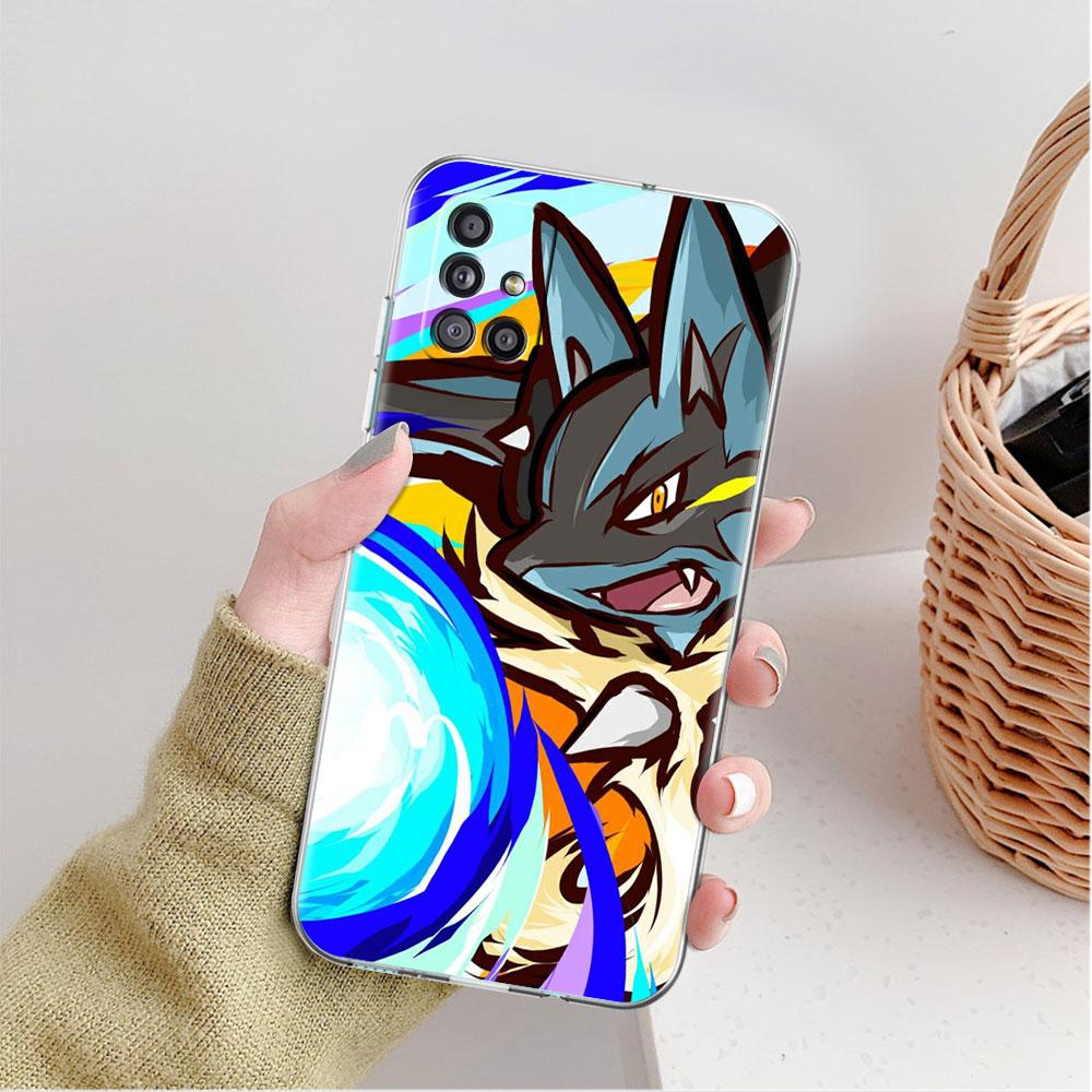 Прозрачный чехол для Samsung Galaxy A52 A12 A51 A32 A21s A71 A32 A22 50 A70 A31 A72 5G чехол для телефона аниме крутой покемон