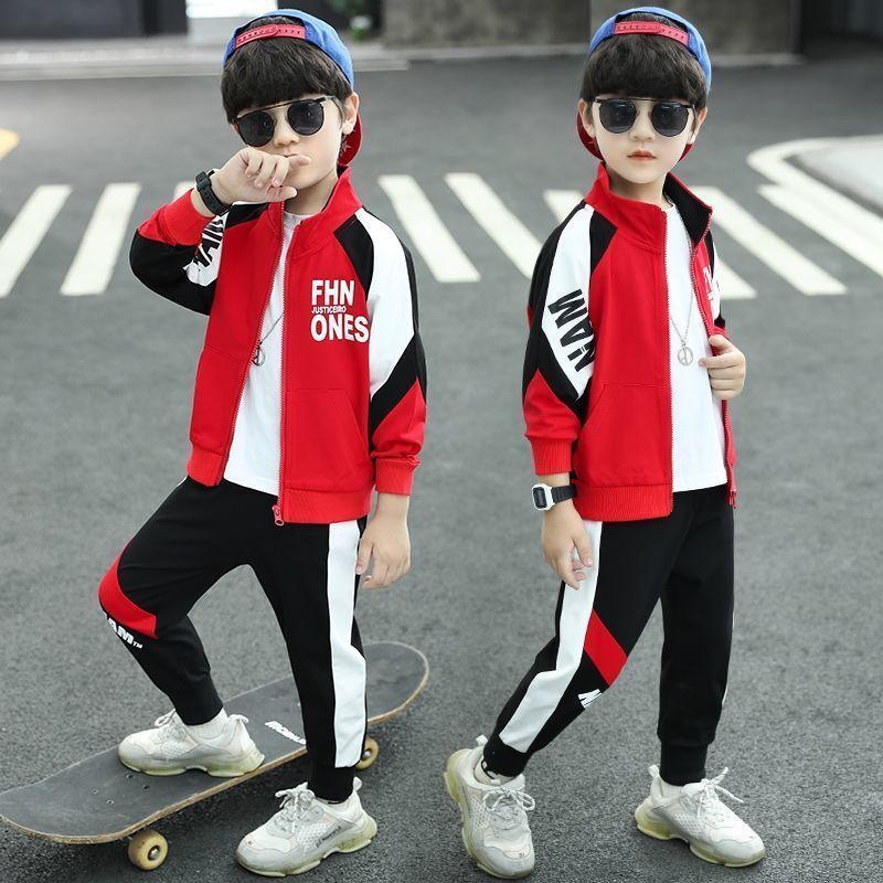 Boys Clothing Spring Autumn Long Sleeve Sets Teenagers Children Sports Clothing