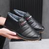 New Man Faux Leather Snow Plush Thicken Men’s Boot Handmade Winter Shoes Casual Comfortable Ankle Boots Loafers Men