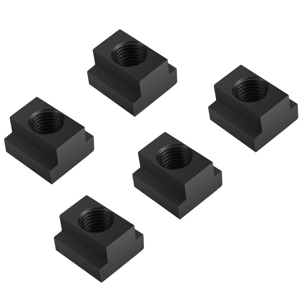 5 Pcs Black Oxide Finish T Slot Nuts M14 Threads Fit Into T Slots In Machine Tool Tables